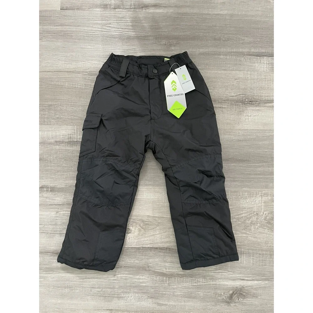Black‎ Free Country Kids Children's Ski Pants Unisex Sz 4 New w/Tags